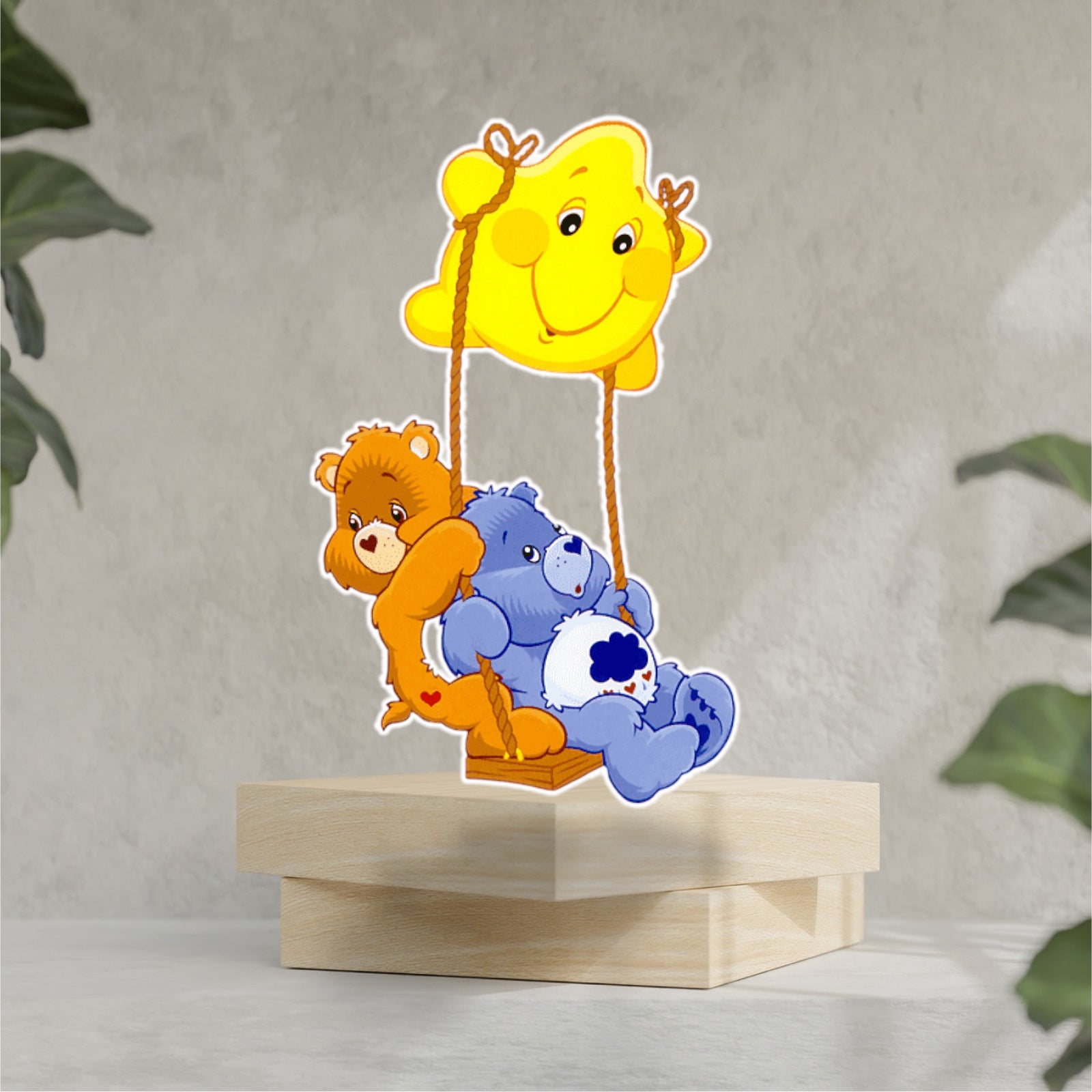 Care Bear Funshine Bear, Centerpiece, Standee, prop, cake toppers and party  supplies. – DN Decorlance By: DarNil Dynasty LLC