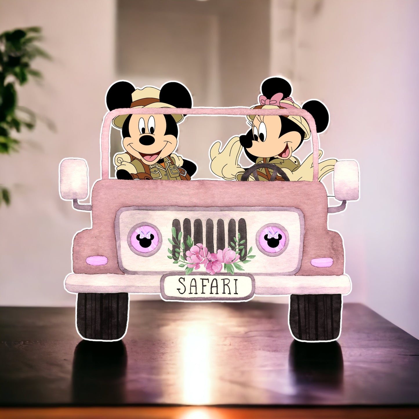 Mickey & Minnie Safari Birthday Theme Cutouts