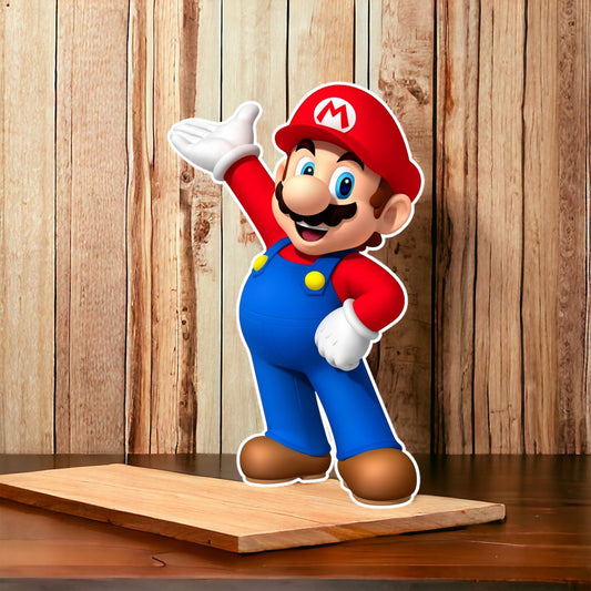 Mario Bros Party Prop, cutouts, Centerpieces, backdrop and party decor.