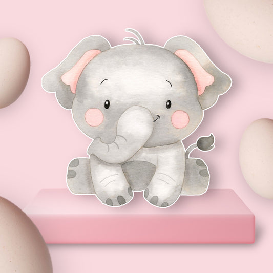 Baby Elephant Animal Cutout