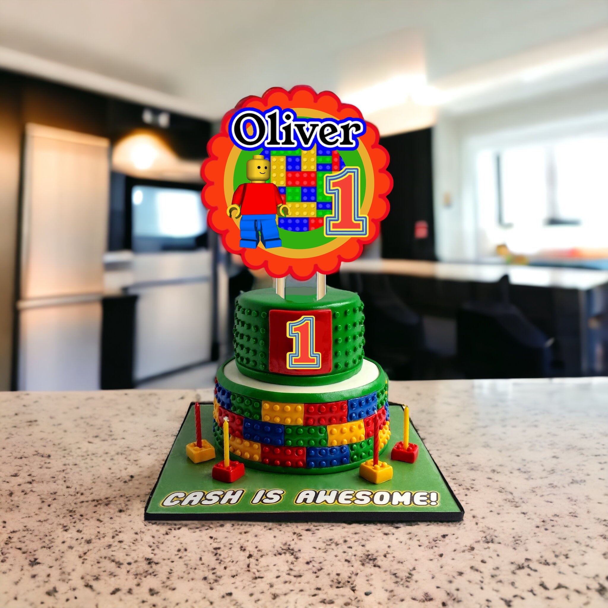 Lego Cake Decorations | Lego Cake Toppers | Personalised | Moulds