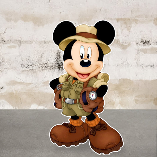 Mickey Safari Birthday Character Prop Cutouts