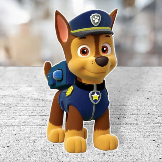 Paw Patrol Chase  Birthday Character Prop Cutouts