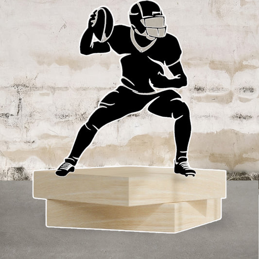 Football player character cutout