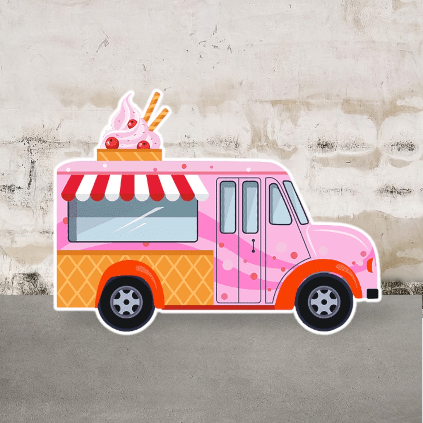 Ice cream Truck Party  prop Cutout