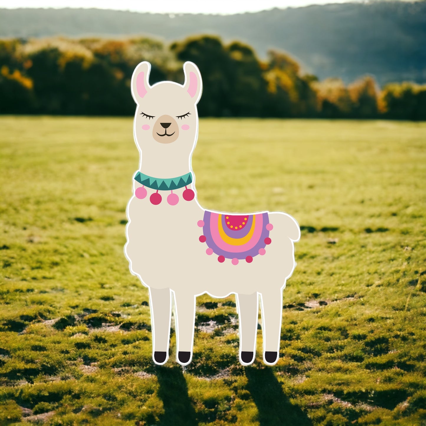 Llama Party Prop Cutout