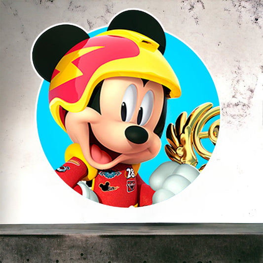 Mickey Mouse Race theme foam board party prop cutout, backdrop, room decorations and much more.