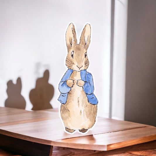 Peter Rabbit Foam Board Cut out Baby Shower Birthday Party prop cutout, Centerpiece, cake topper and party decorations.