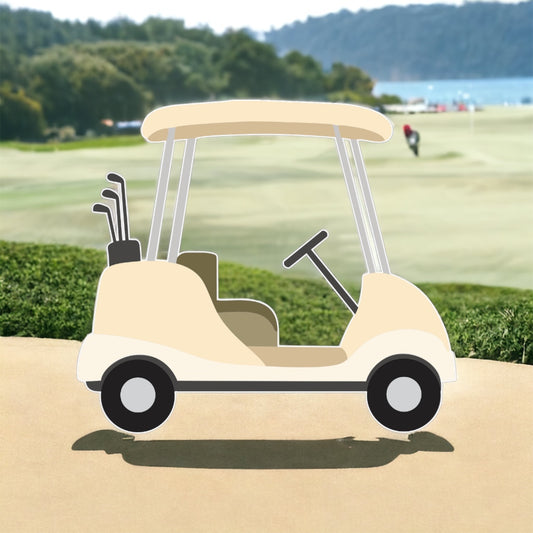 Golf  Car  birthday party cutout, Centerpiece, Backdrop, cake toppers and party decorations