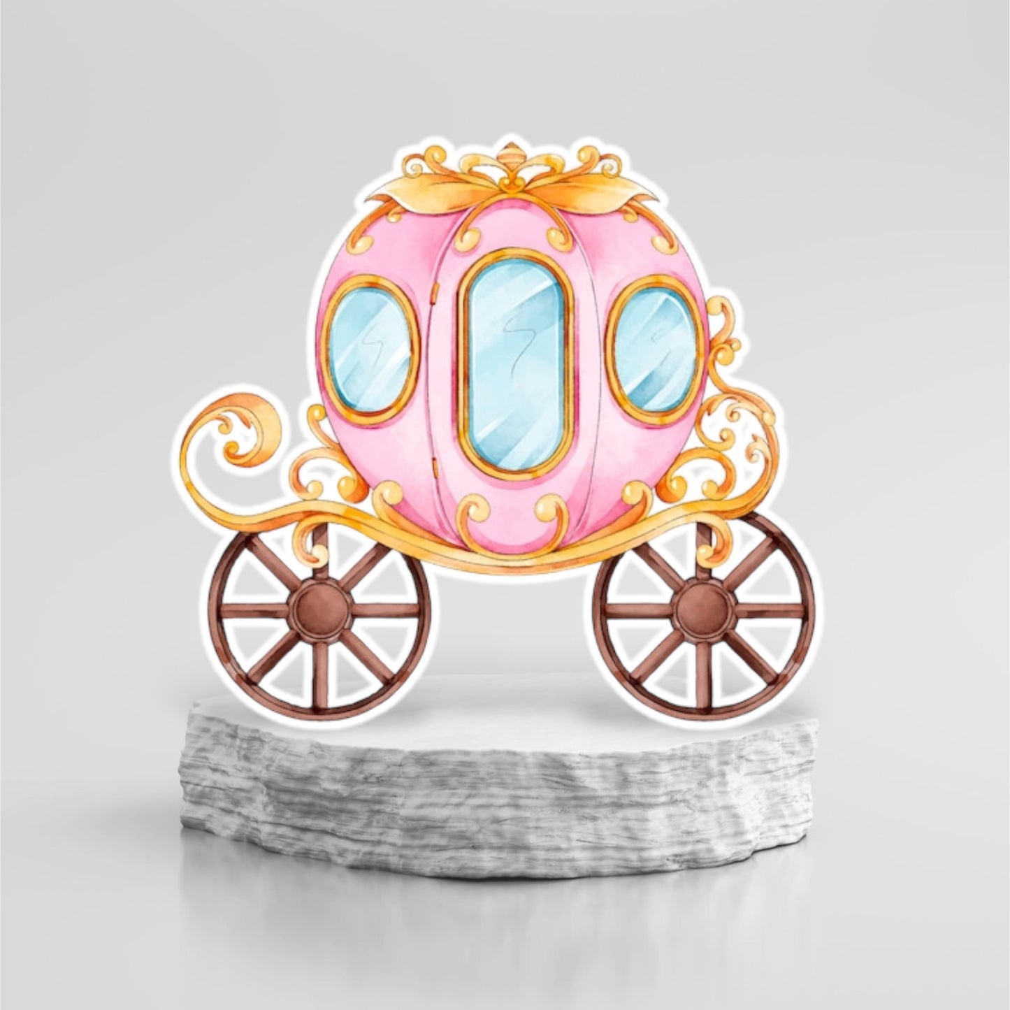 Cinderella carriage party prop cutout, backdrop, Centerpiece, standee and party decor.