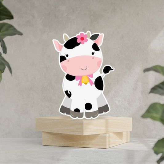 Cute Cow Character Foam board Party Prop cutout, Centerpiece, Backdrop, cake topper and party decorations.