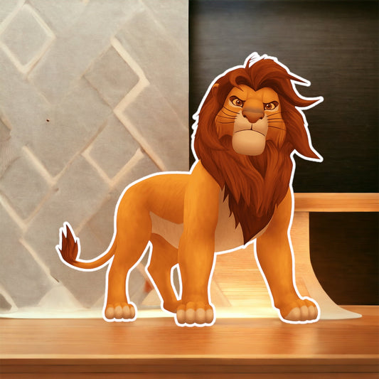 Lion King Mufasa Character Party Prop Cutout, Centerpiece, Backdrop, cake toppers, and Party Decorations