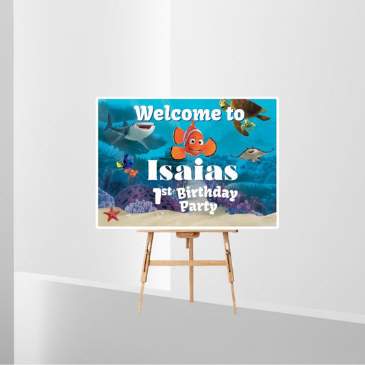 Nemo themed Welcome Sign