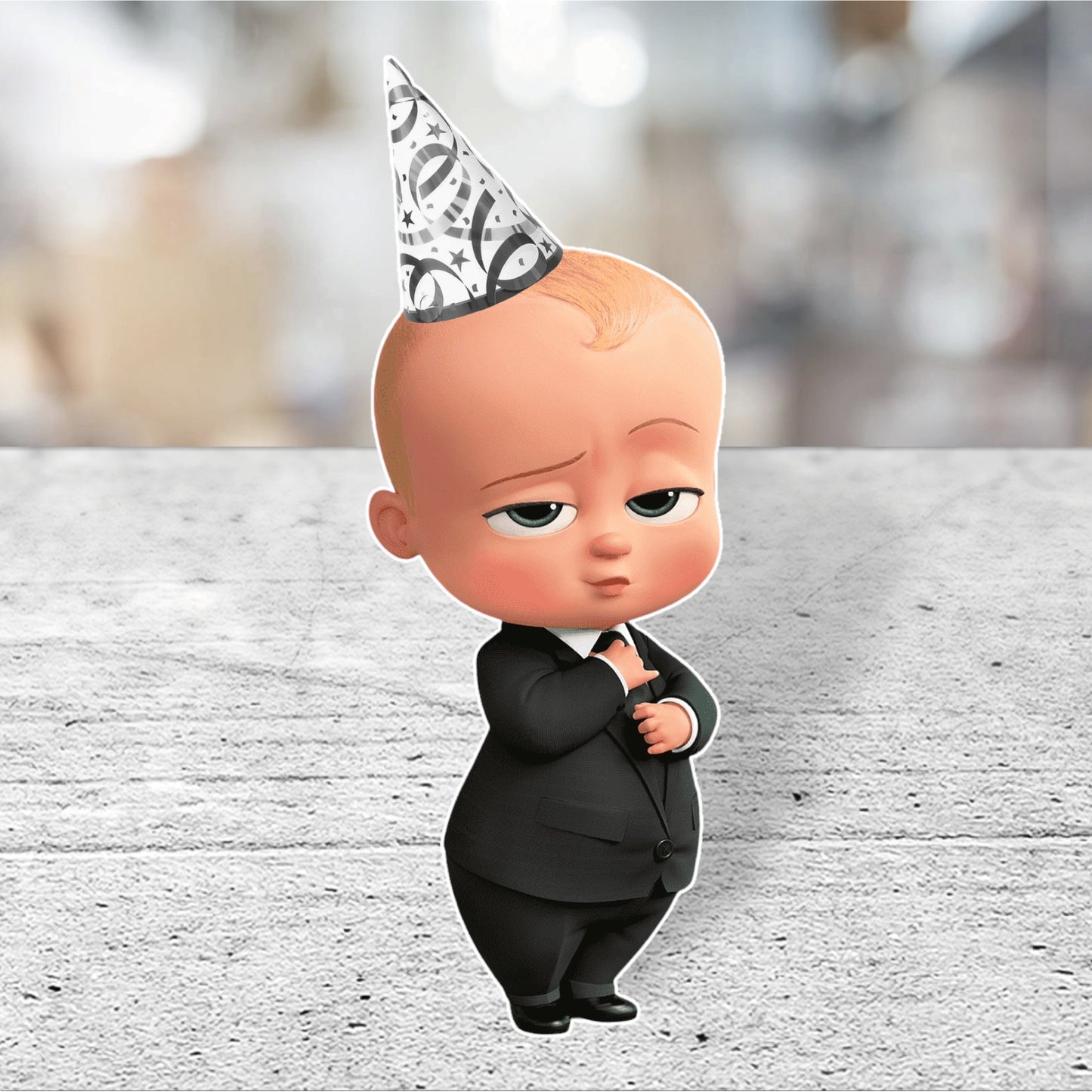 Boss baby party prop sign centerpieces, stand up and party decorations.