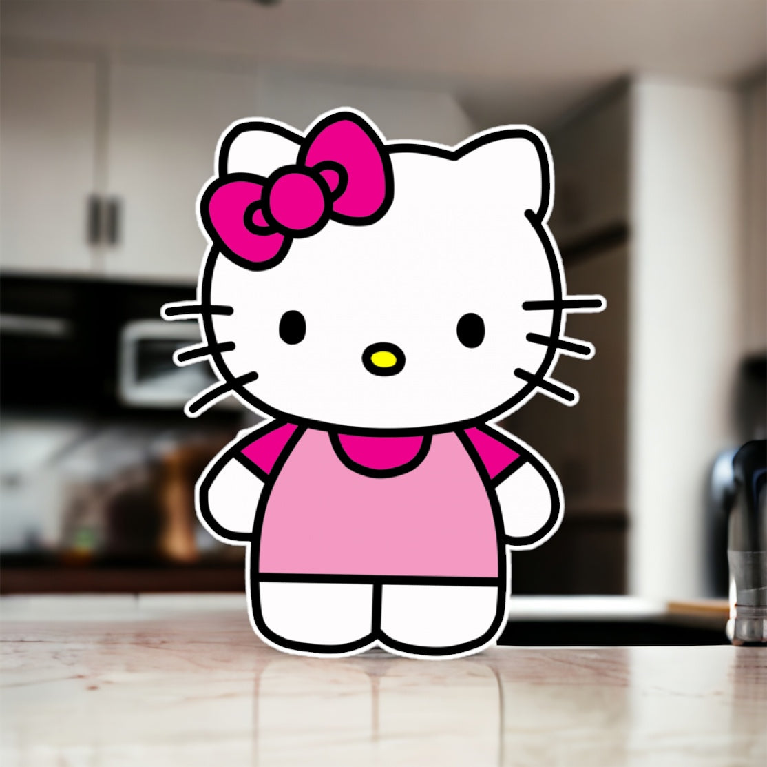 Hello kitty party prop sign backdrop centerpiece and party decoration.