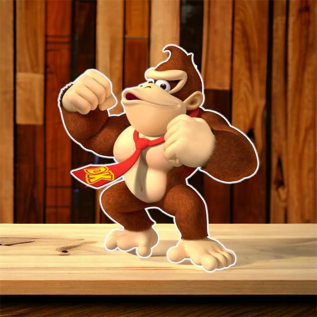 Donkey Kong party prop cutout centerpiece backdrop and party decoratio