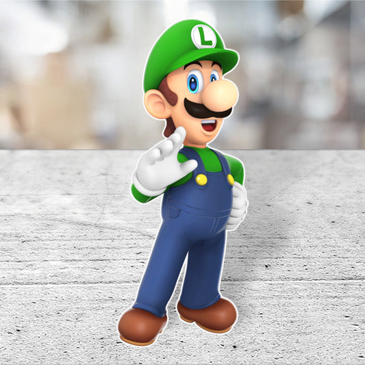 Luigi Mario bros character party prop cutouts centerpieces, Backdrop and party decorations