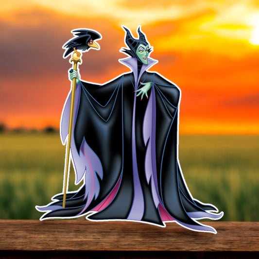 Maleficent party prop sign centerpiece backdrop birthday party decorations.