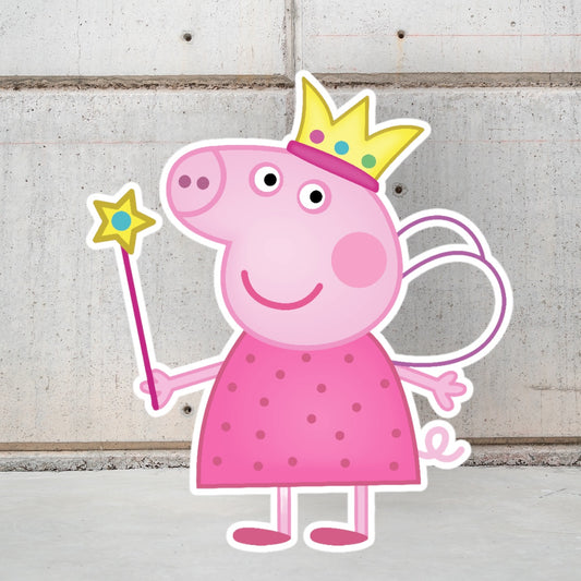Peppa Pig character prop cutout.