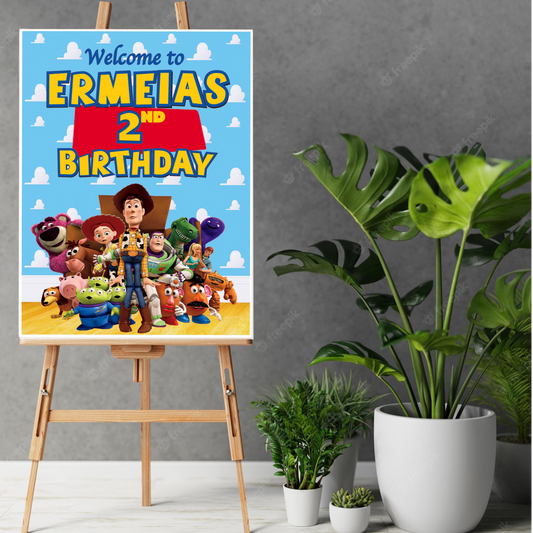 Toy Story Birthday Welcome Sign