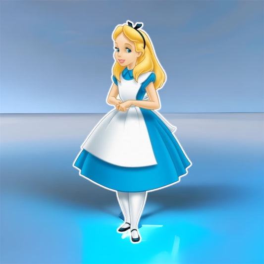 Alice in wonderland  character custom cutouts.