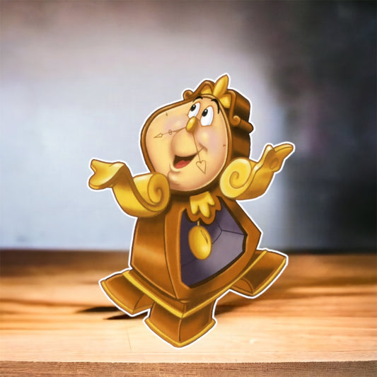 Beauty and the Beast Clock Character Prop Cutout