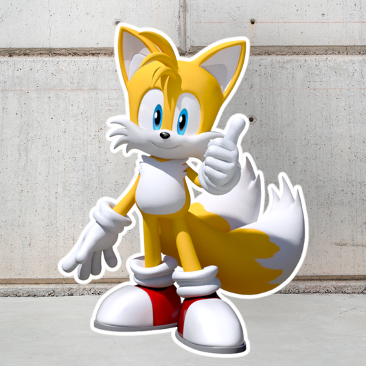 Sonic the hedgehog Tails Character Prop Cutout.