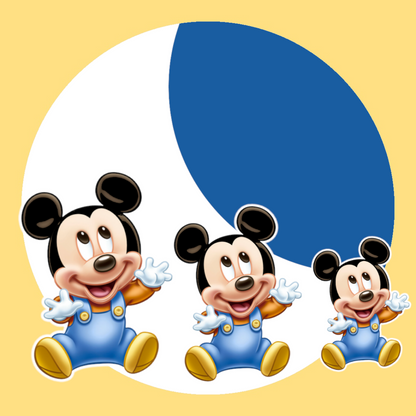 Baby Mickey Mouse Birthday Characters Prop Cutout