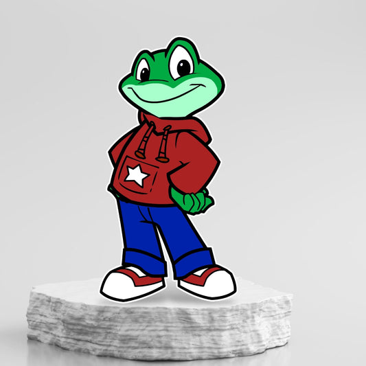 Leadfrog Character prop birthday cutout