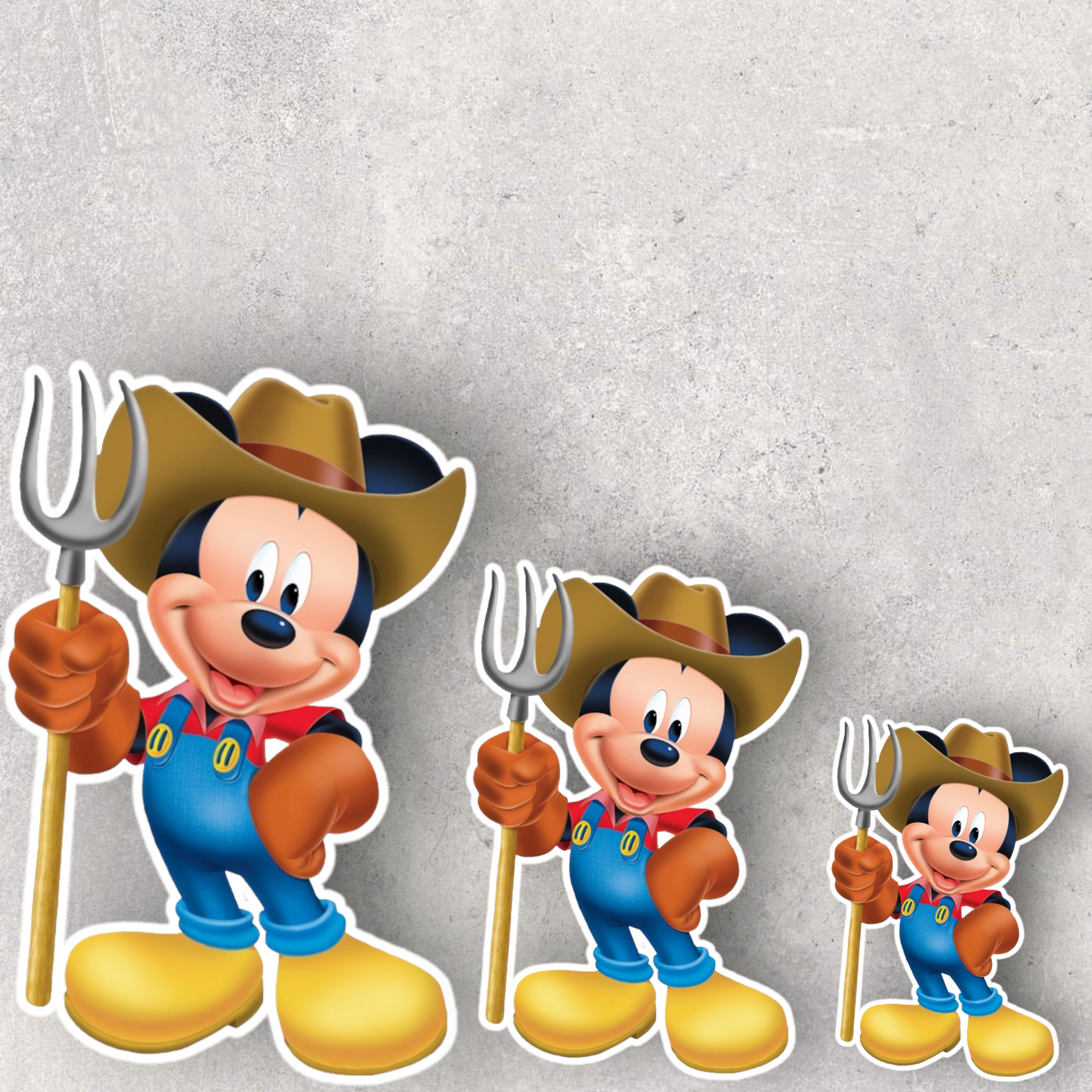 Mickey Mouse farm Character Prop Cutouts