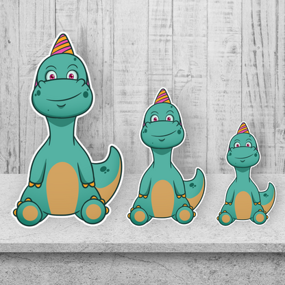 Cute Dinosaur Birthday Character Prop Cutouts