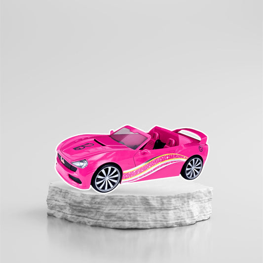 Barbie Car Prop Cutout