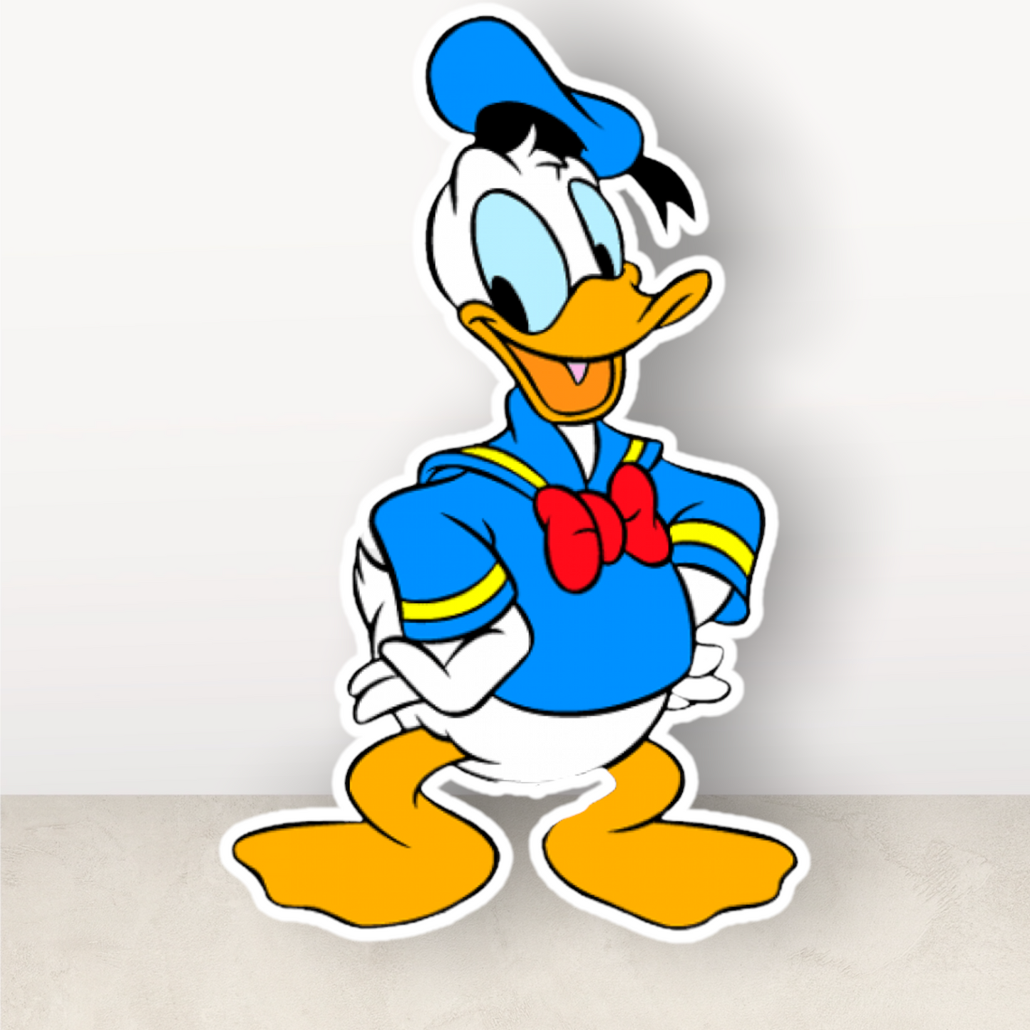 Donald Duck character prop cutout