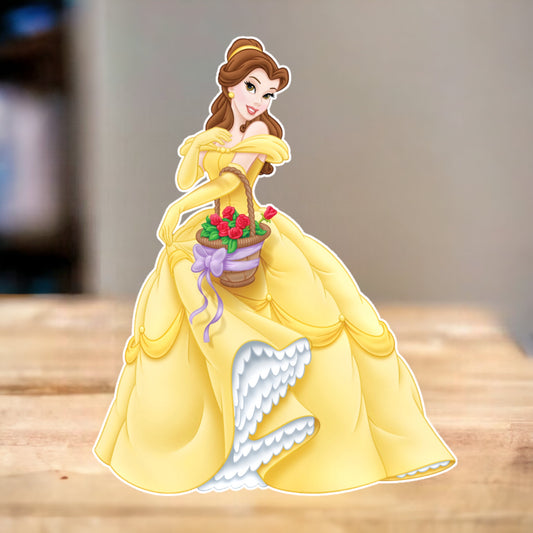 Princess Belle Beauty and the beast character cutouts.