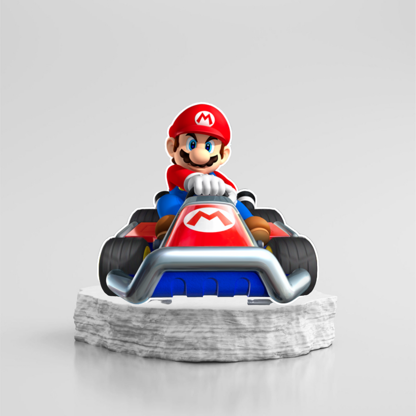 Mario Bros Racing Car Birthday Custom Character Cutouts