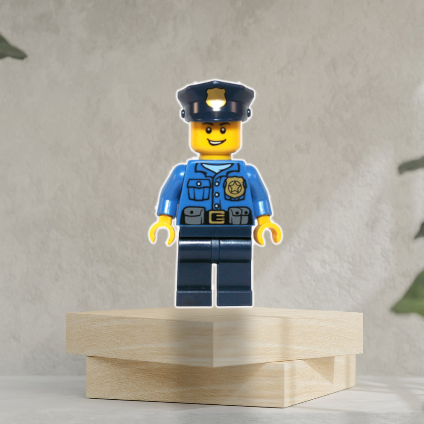 Lego police custom foam board cutouts.