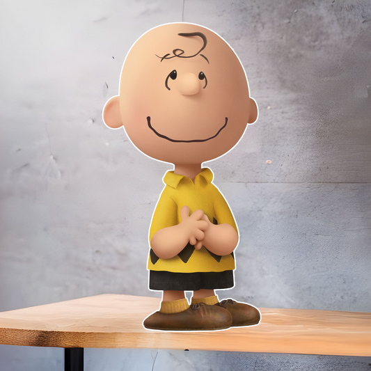 Charlie Brown character cutout.