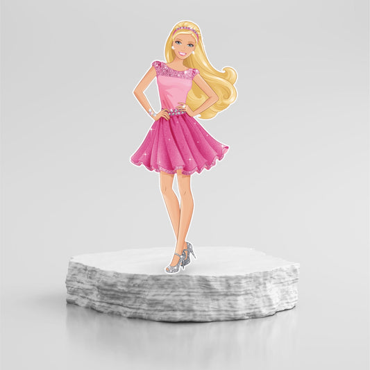 Barbie custom Character foam board cutout.