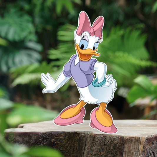 Daisy Duck character prop cutout