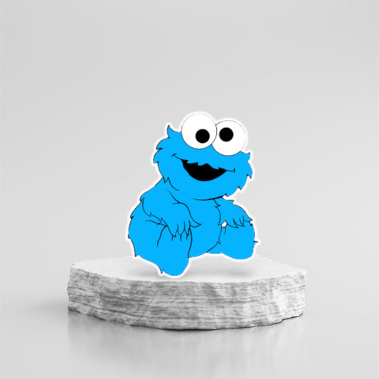 Baby Cookie Monster character prop cutout