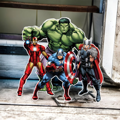 Avengers foam Board character custom cutouts.