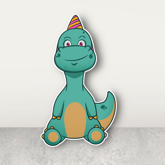 Cute Dinosaur Birthday Character Prop Cutouts