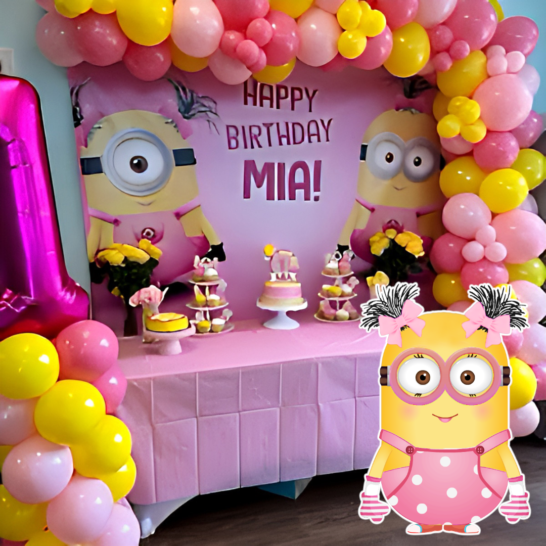 Girl minion | Girl minion cake, Girl minion, Minion birthday cake